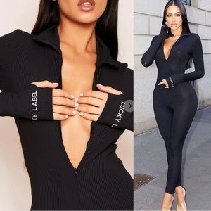 Lucky Label Ribbed Jumpsuit 🖤 Medium